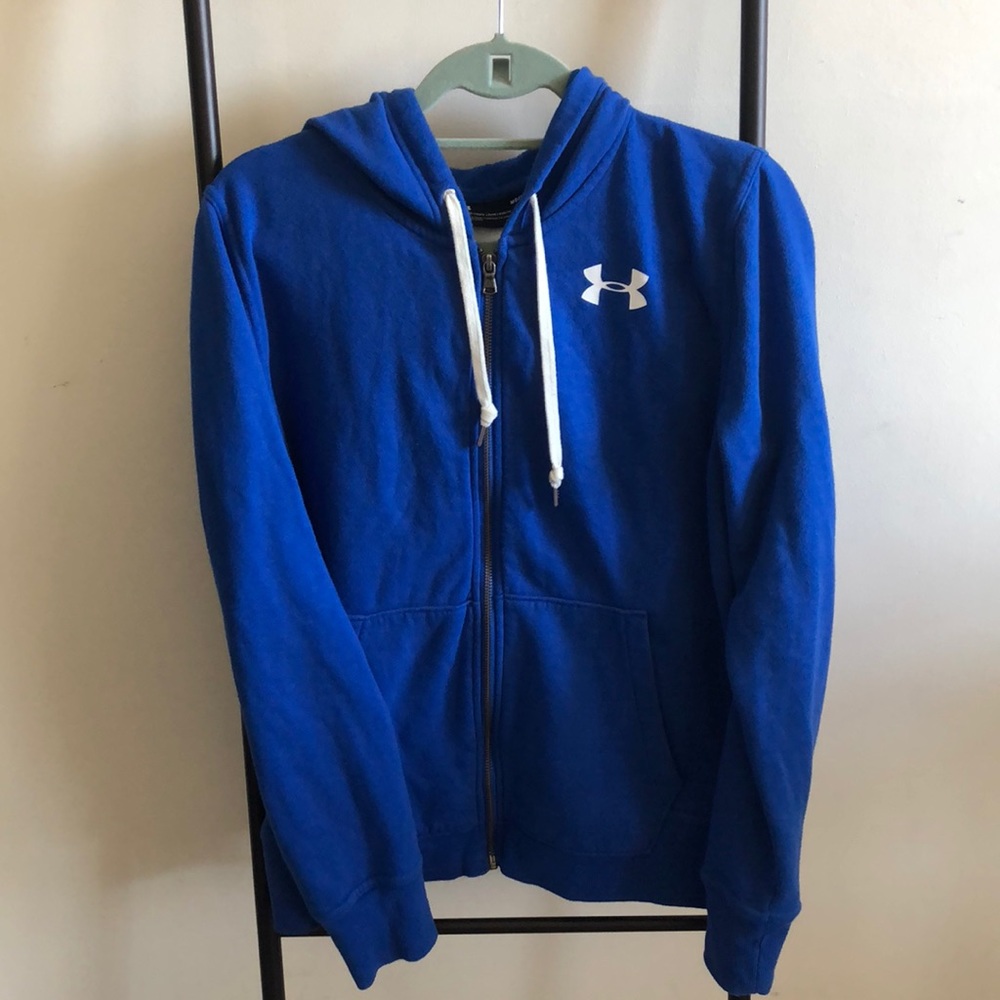 Royal blue full zip sweatshirt